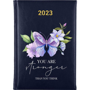 Kalendarz Terminarz Plener A5 2023 Granatowy BOHO