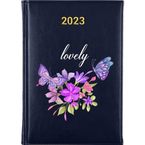 Kalendarz Terminarz Plener A5 2023 Granatowy BOHO