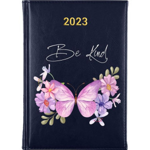 Kalendarz Terminarz Plener A5 2023 Granatowy BOHO