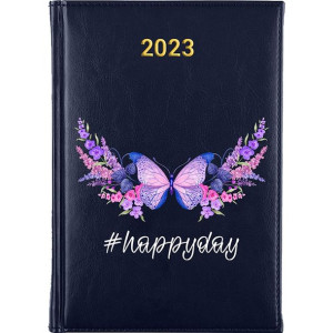 Kalendarz Terminarz Plener A5 2023 Granatowy BOHO