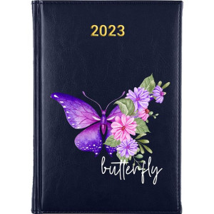 Kalendarz Terminarz Plener A5 2023 Granatowy BOHO