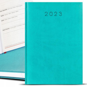 Kalendarz Terminarz Turkusowy Dzienny A5 2023