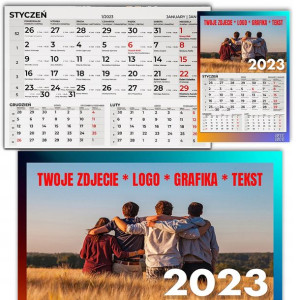 Foto-Kalendarz PERSONALIZOWANY Jednodzielny 2023
