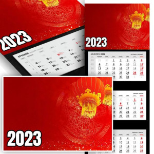 Piękne Trójdzielny Kalendarz 2023 JAPONIA JAPAN Wz