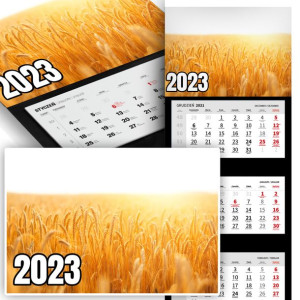 Piękny Trójdzielny Kalendarz 2023 KRAJOBRAZY Wzory