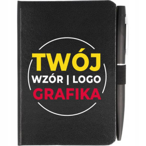 Notes Planer + Długopis A6 Twoje Logo Grafika