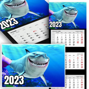 Piękny Trójdzielny Kalendarz 2023 REKIN OCEAN Wz