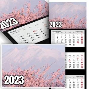 Trójdzielny Kalendarz 2023 NATURA KRAJOBRAZY Wz