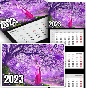 Trójdzielny Kalendarz 2023 NATURA KRAJOBRAZY Wz