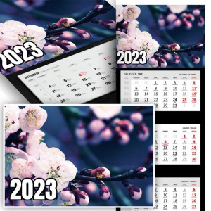 Trójdzielny Kalendarz 2023 NATURA KRAJOBRAZY Wz