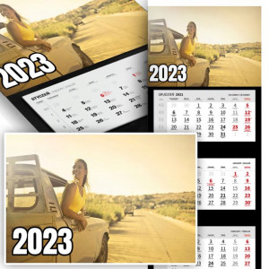 Trójdzielny Kalendarz 2023 TRAVEL PODRÓŻE WZORY