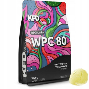 Białko KFD Regular+ WPC 80 3000g Lody Waniliowe
