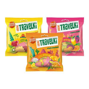 Wawel Żelki Travelki Owocowe Mix Smaków 80g x 3szt