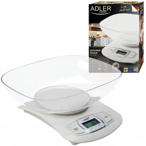 Waga Elektroniczna Kuchenna Adler Ad3137 Biała 5kg