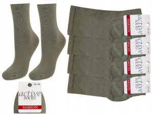 4-pak Skarpet Damskich Forte 58 Marilyn Olive