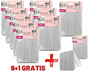 Zapas z mikrofibry do mopa HANDY płaski 9+1 GRATIS