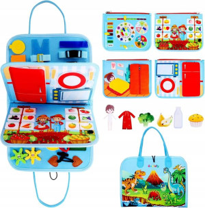 Tablica Manipulacyjna Sensoryczna Montessori waliz
