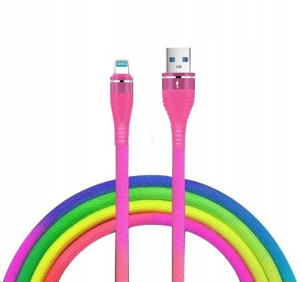 Kabel Usb Ombre Tęcza Szybkie Ładowanie Lightning