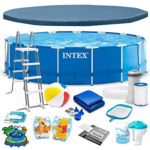 Basen Stelażowy Wytrzymały 17w1 Intex 457x122 Cm