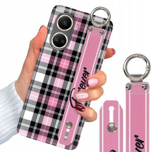 Etui + Pasek Do HUAWEI NOVA 10 SE W Kratkę Wzory