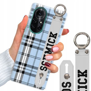 Etui + Pasek do HUAWEI NOVA 8 Case W Kratkę Wzory