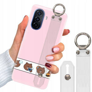 Etui + Pasek do HUAWEI NOVA Y70 Case Misie Wzory
