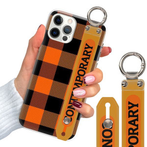 Etui + Pasek do IPHONE 12 PRO Case W Kratkę Wzory