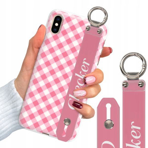 Etui + Pasek do iPHONE XS MAX Case W Kratkę Wzory