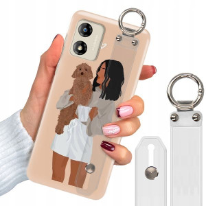 Etui + Pasek Do MOTOROLA E13 Dziewczęce Top Wzory