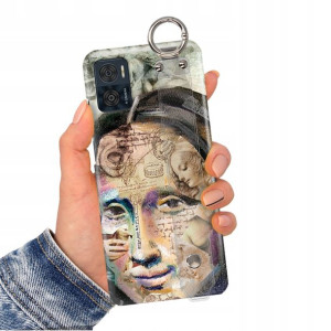 Etui + Pasek do MOTOROLA E22i Case Impresja Wzory