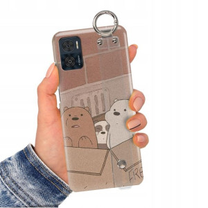 Etui + Pasek do MOTOROLA E22i Misie BARE BEARS Wz