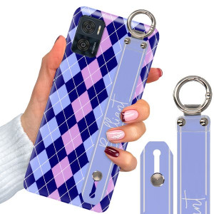 Etui + Pasek do MOTOROLA E22i Case W Kratkę Wzory