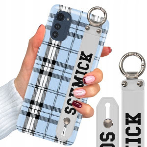 Etui + Pasek do MOTOROLA E32s Case W Kratkę Wzory