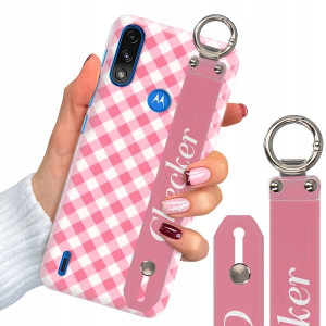 Etui + Pasek do MOTOROLA E7 POWER/E7i Kratka Wzory