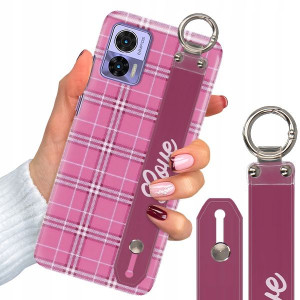 Etui + Pasek Do MOTOROLA EDGE 30 LITE Kratka Wzory