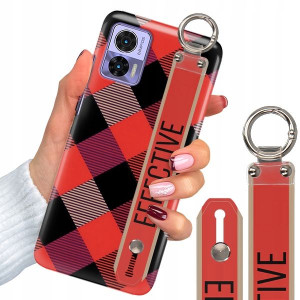 Etui + Pasek Do MOTOROLA EDGE 30 NEO Kratka Wzory
