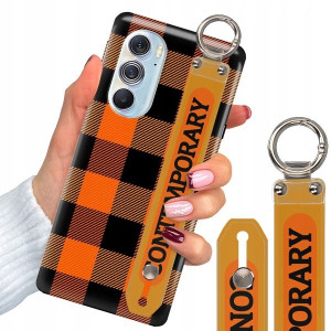 Etui + Pasek do MOTOROLA EDGE X30 PRO Kratka Wzory