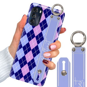 Etui + Pasek do MOTOROLA G 5G 2022 W Kratkę Wzory