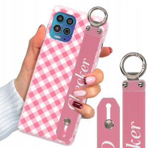 Etui + Pasek do MOTOROLA G100 Case W Kratkę Wzory