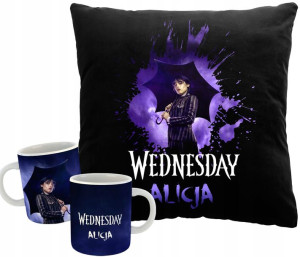 Zestaw Kubek Poduszka Wednesday Addam Nevermore Y4