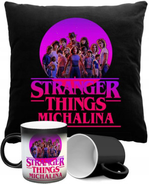 Zestaw Magiczny Kubek Poduszka Stranger Things Y4