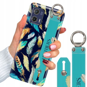 Etui + Pasek Do MOTOROLA G73 Patterny Modne Wzory