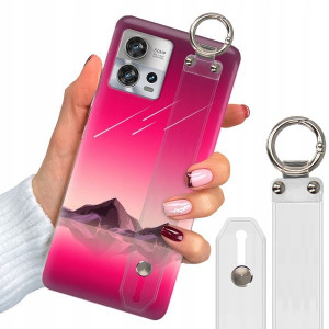 Etui + Pasek do MOTOROLA S30 PRO 5G Góry Top Wzory