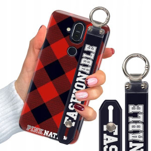 Etui + Pasek do NOKIA 8.1/ X7 Case W Kratkę Wzory