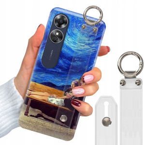 Etui + Pasek do OPPO A17 Impresja Dali Top Wzory