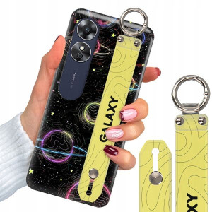 Etui + Pasek do OPPO A17 Space Galaxy Top Wzory
