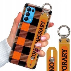 Etui + Pasek do OPPO RENO 5 PRO 5G W Kratkę Wzory