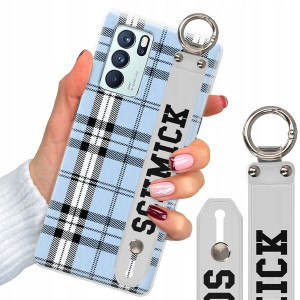 Etui + Pasek do OPPO RENO 6 PRO 5G W Kratkę Wzory