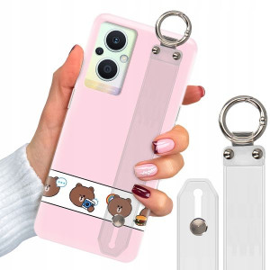 Etui + Pasek do OPPO RENO 8 LITE Case Misie Wzory