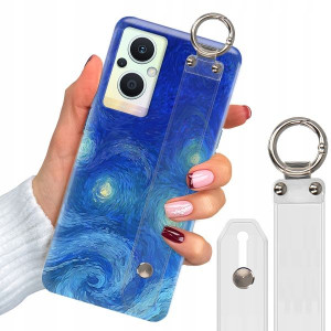 Etui + Pasek do OPPO RENO 8 LITE Impresja Wzory